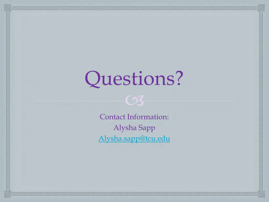 questions