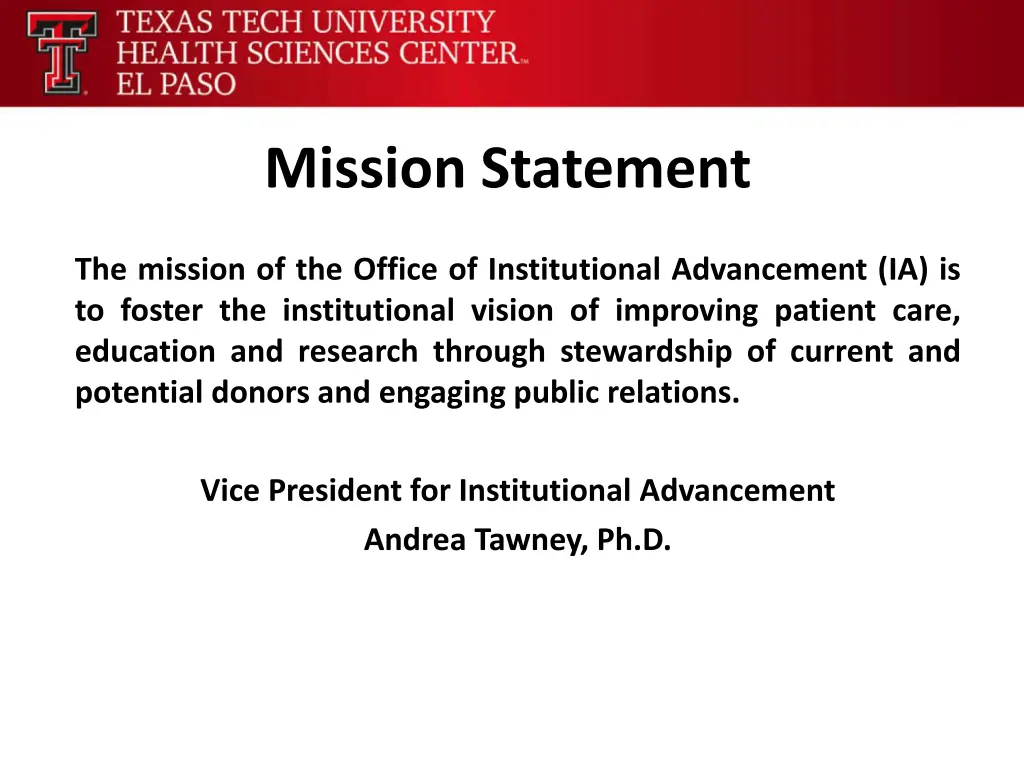 mission statement