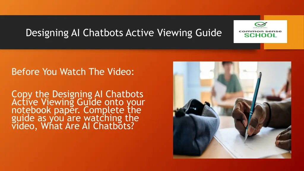 designing ai chatbots active viewing guide