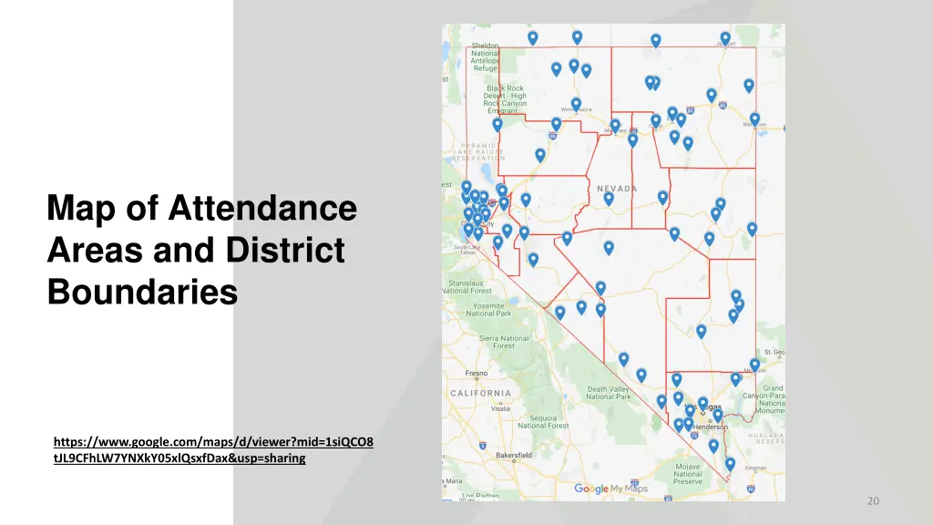 map of attendance areas and district boundaries