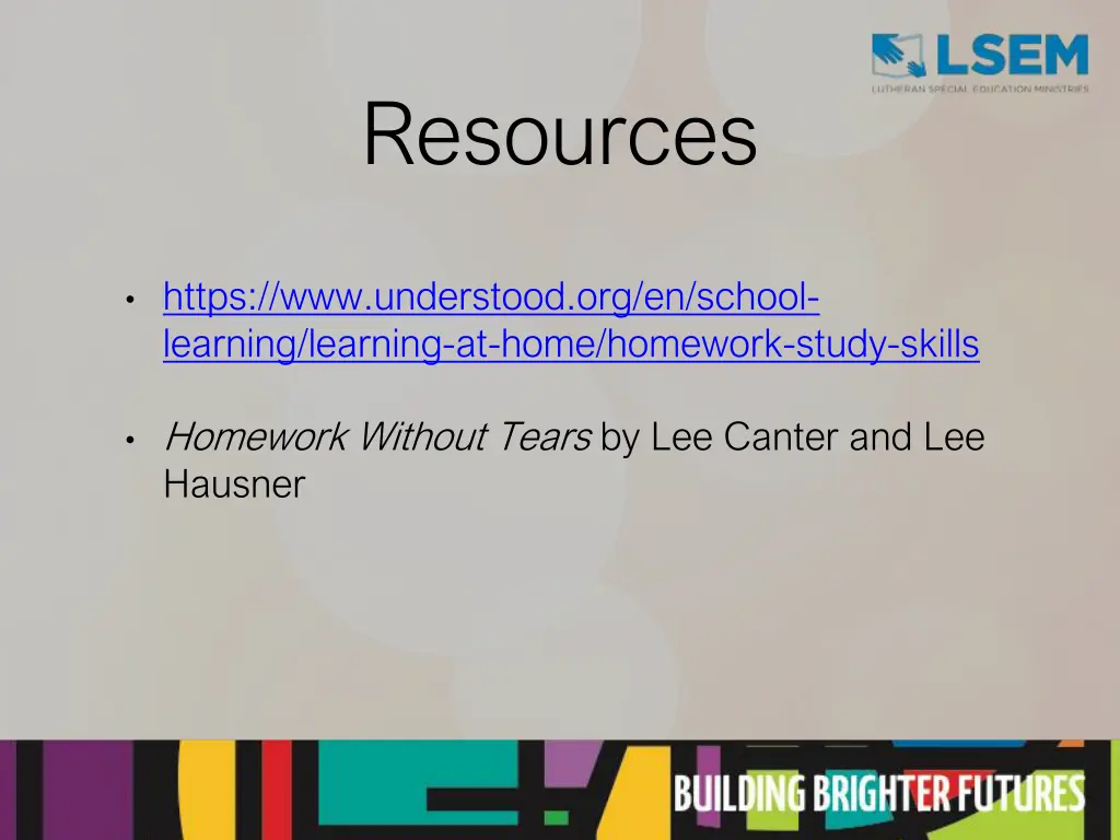 resources