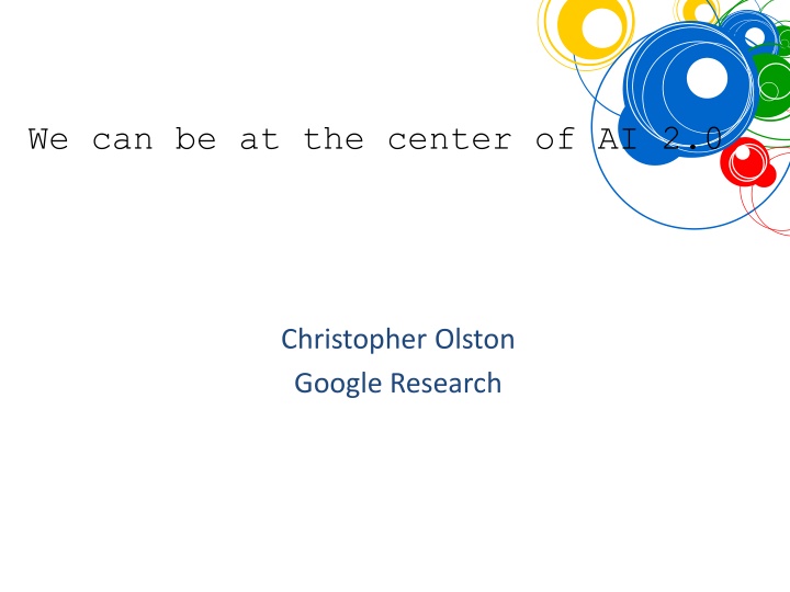 we can be at the center of ai 2 0