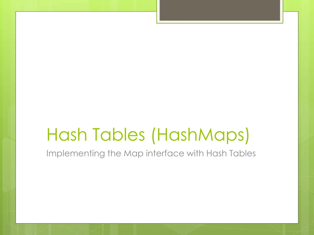hash tables hashmaps implementing