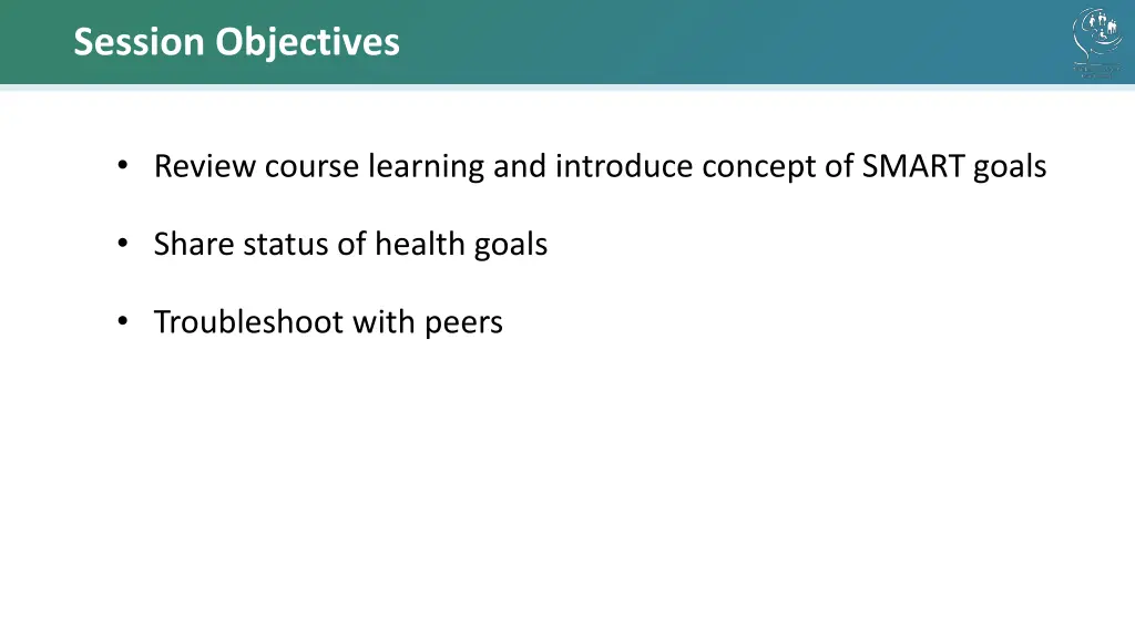 session objectives