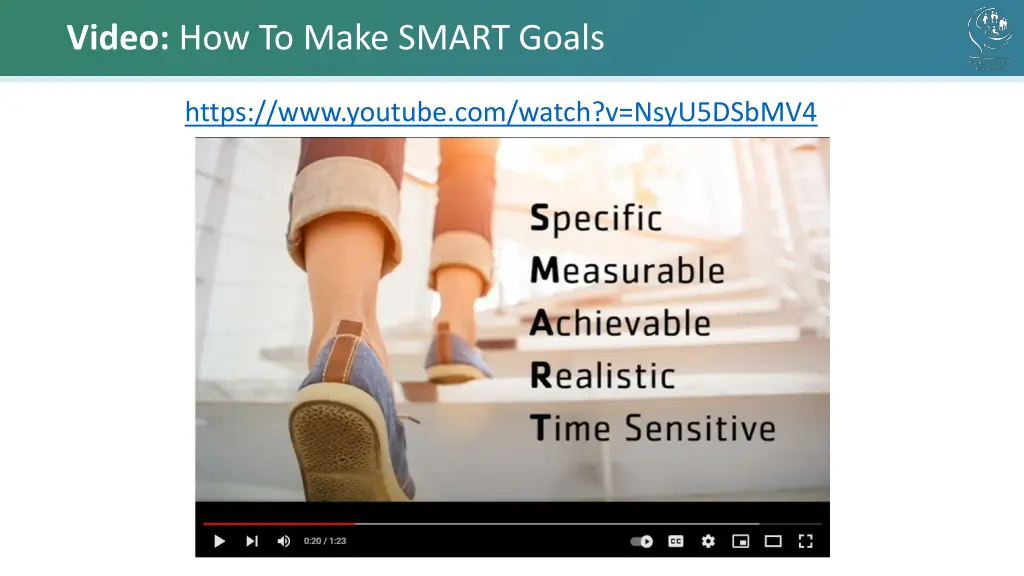 video how to make smart goals