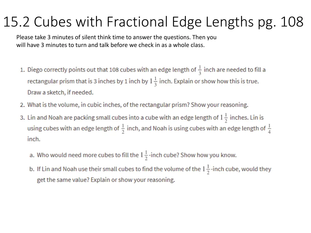 15 2 cubes with fractional edge lengths pg 108