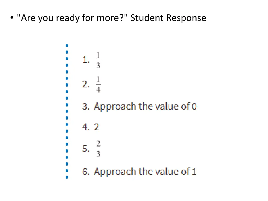 are you ready for more student response