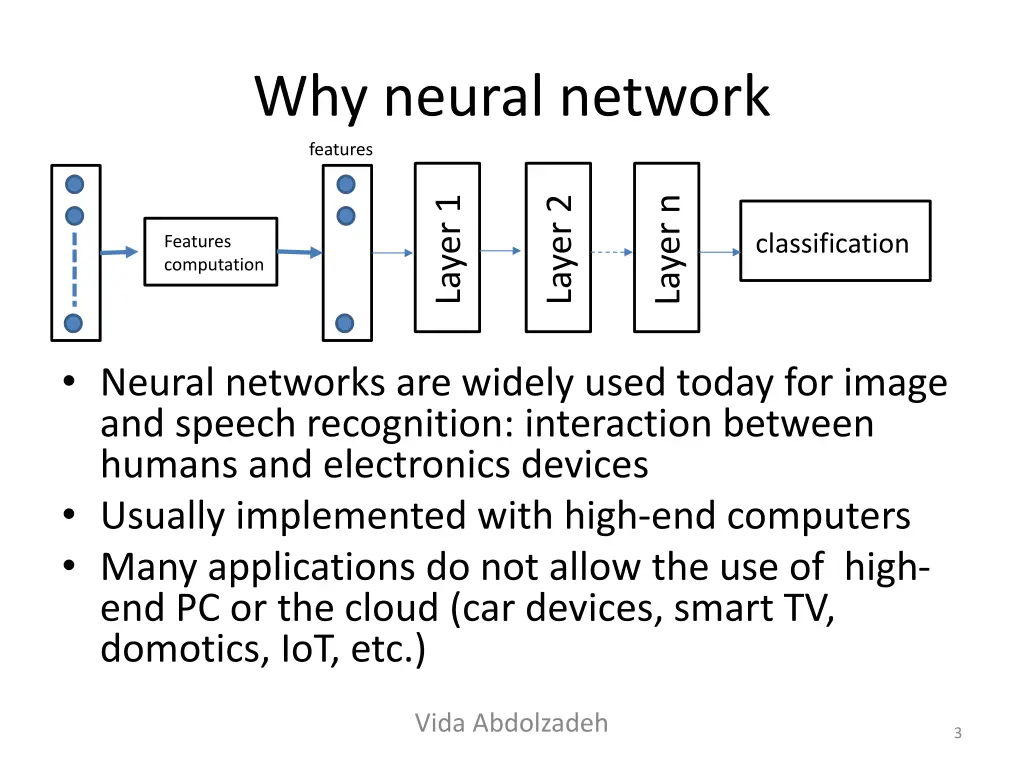 why neural network features