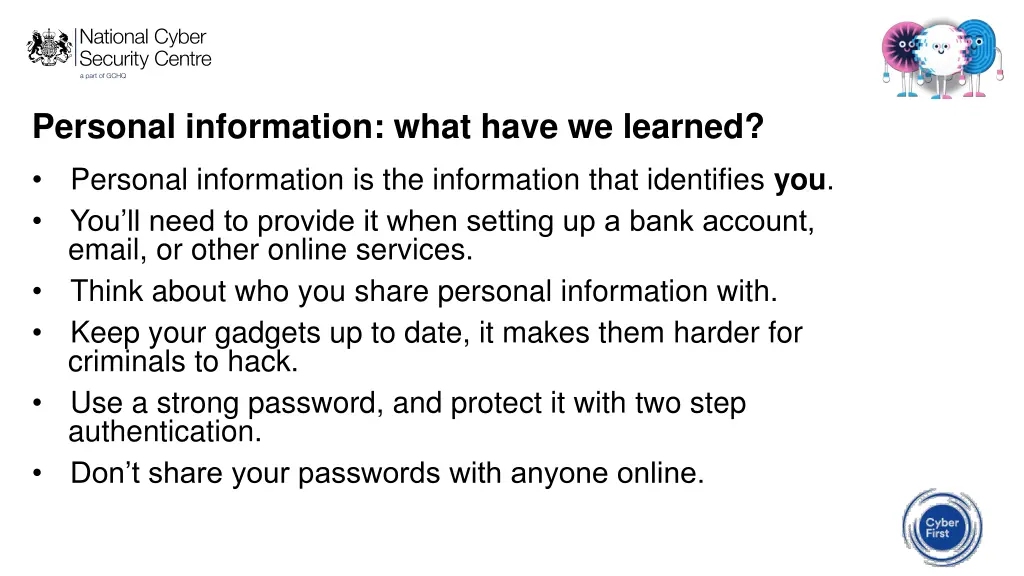 personal information what have we learned