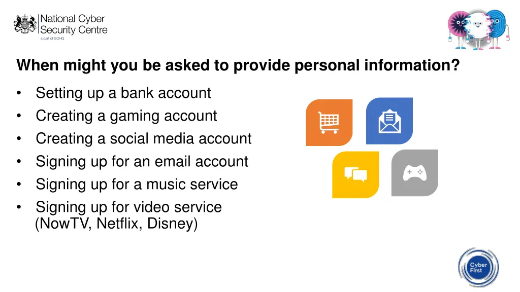 when might you be asked to provide personal