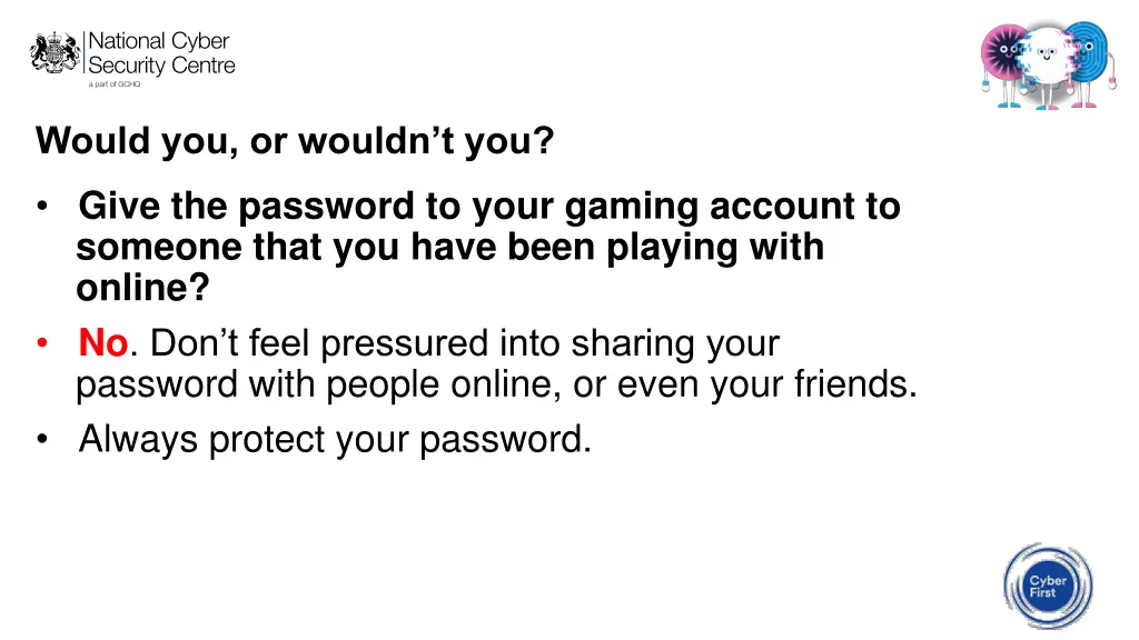 would you or wouldn t you 1