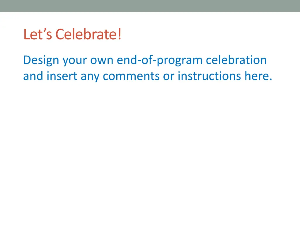 let s celebrate