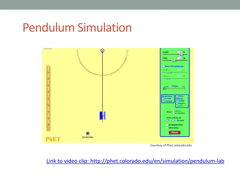 pendulum simulation