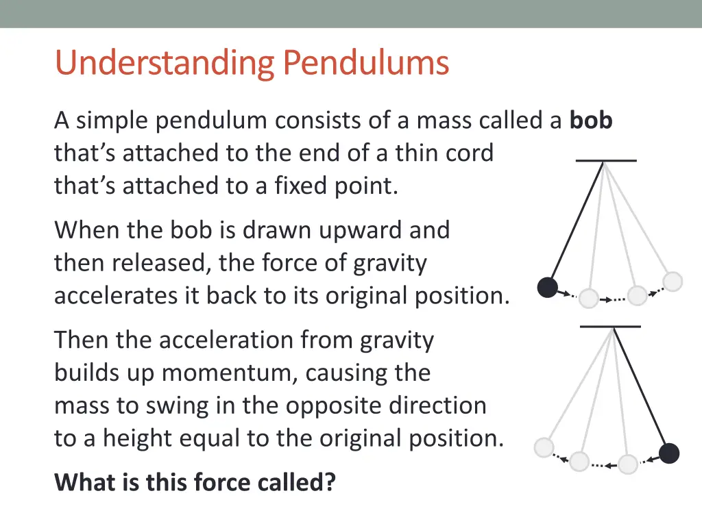 understanding pendulums
