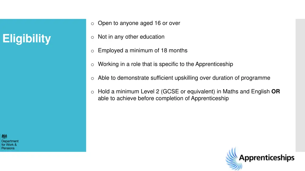 o open to anyone aged 16 or over