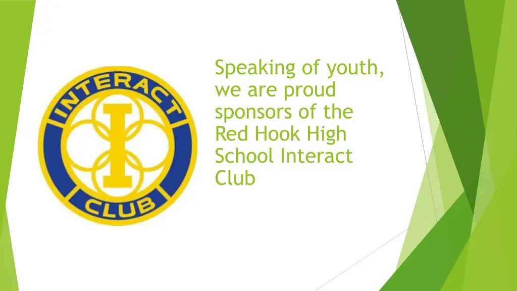 speaking of youth we are proud sponsors