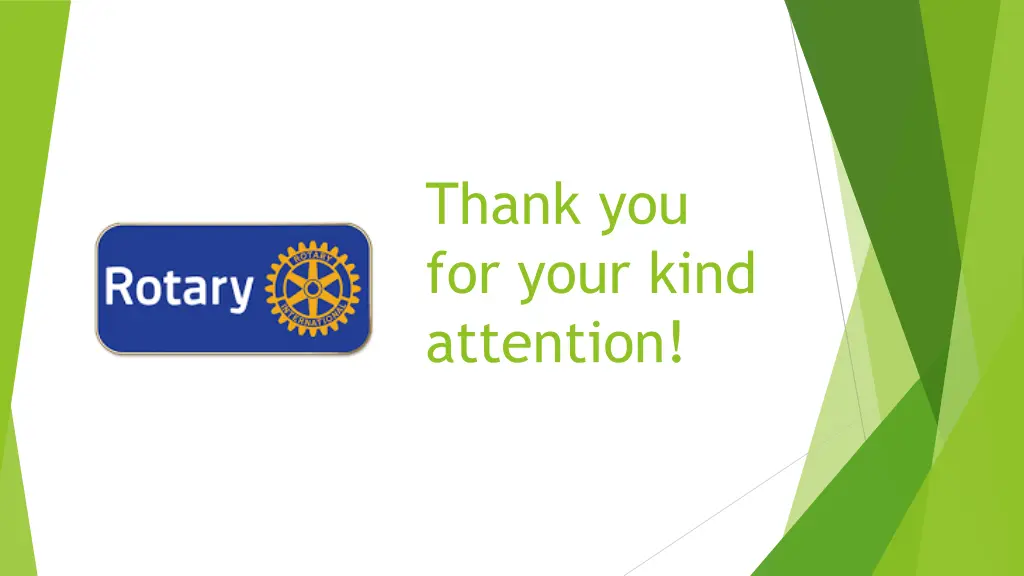thank you for your kind attention