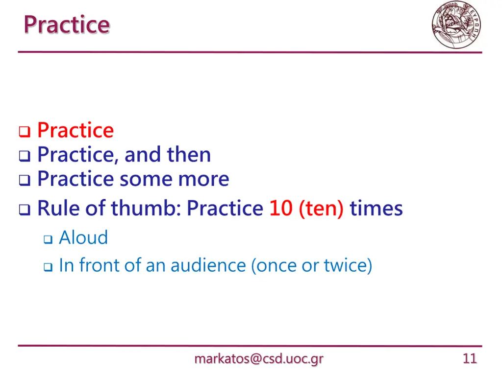 practice