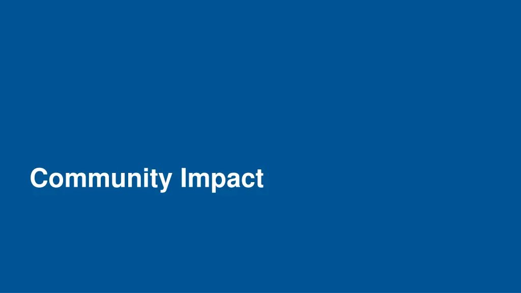 community impact