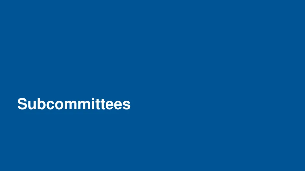 subcommittees