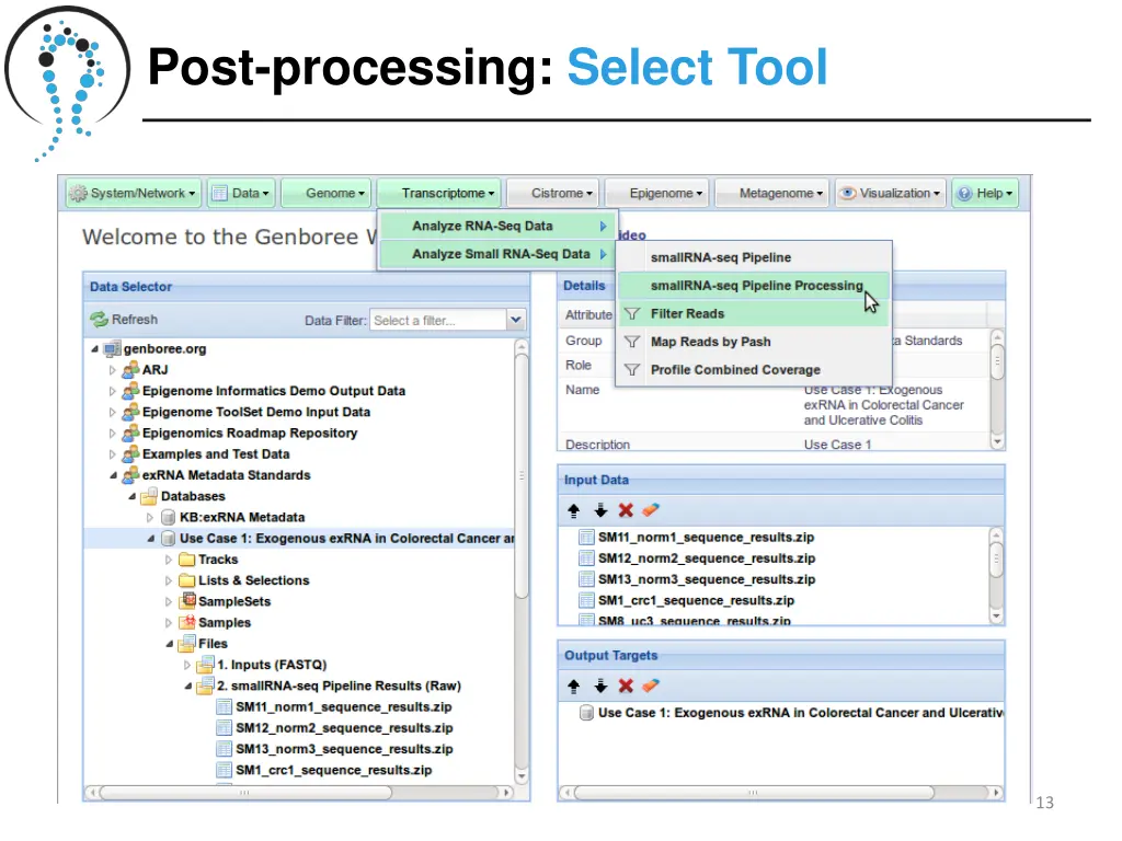 post processing select tool