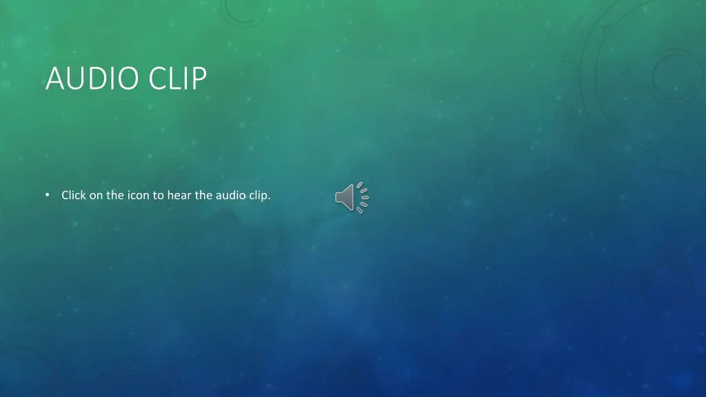 audio clip