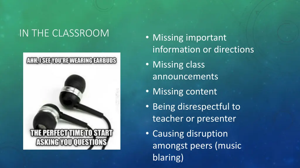 in the classroom