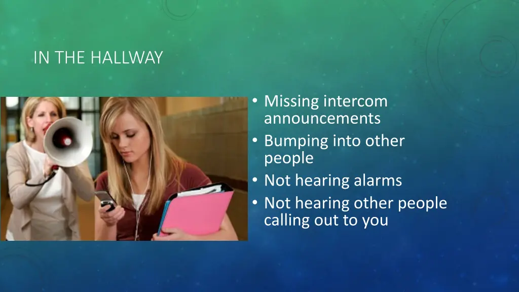 in the hallway