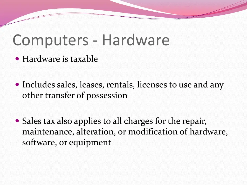 computers hardware