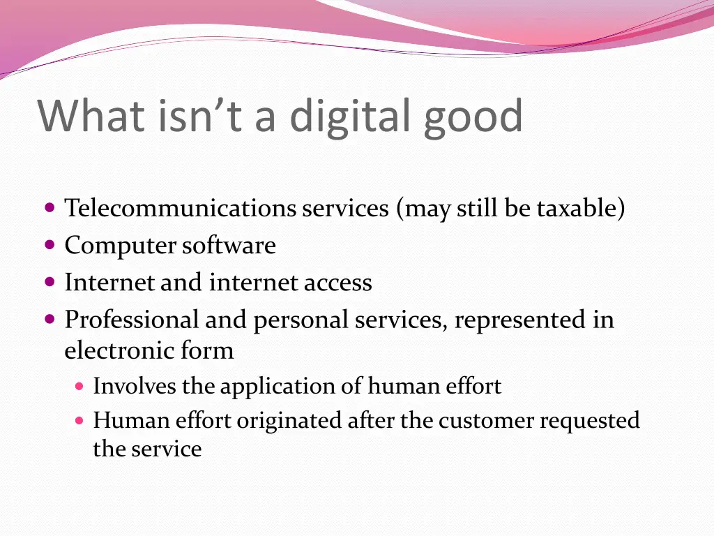 what isn t a digital good