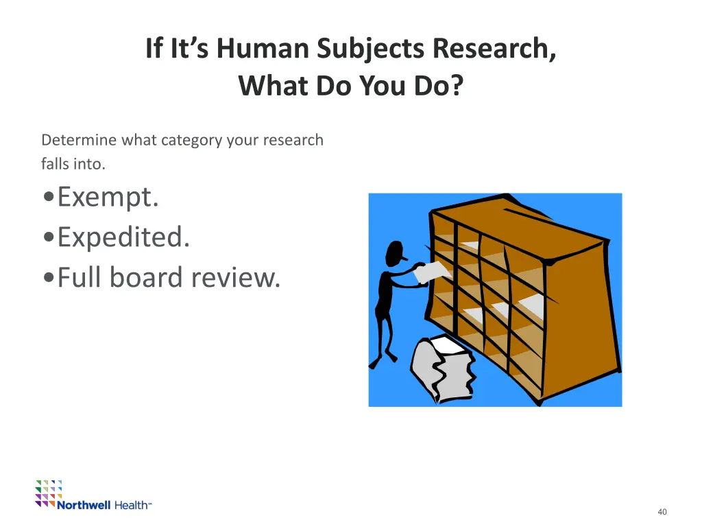 if it s human subjects research what do you do