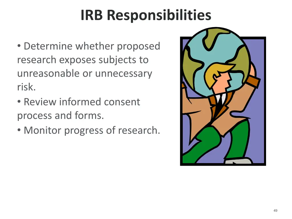 irb responsibilities