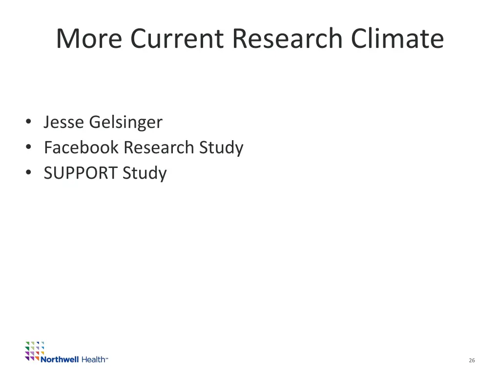 more current research climate
