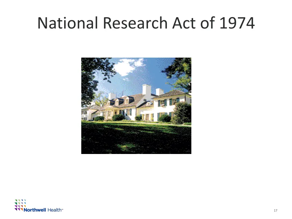 national research act of 1974