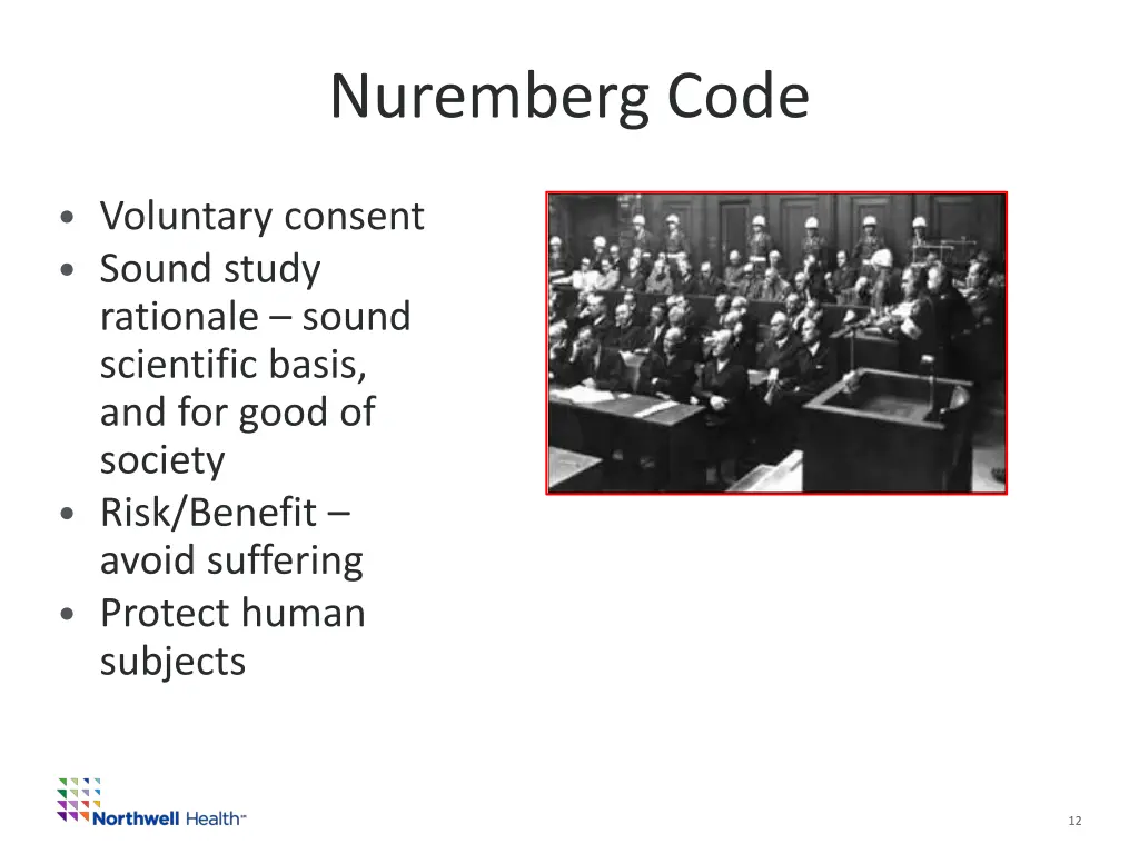 nuremberg code