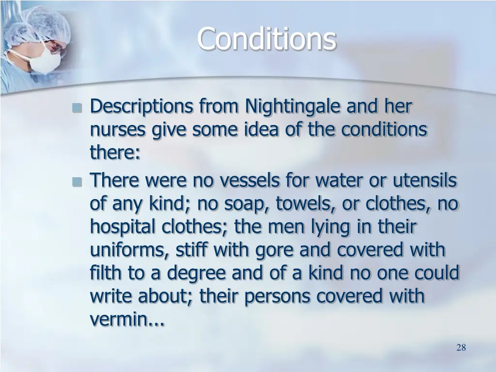 conditions