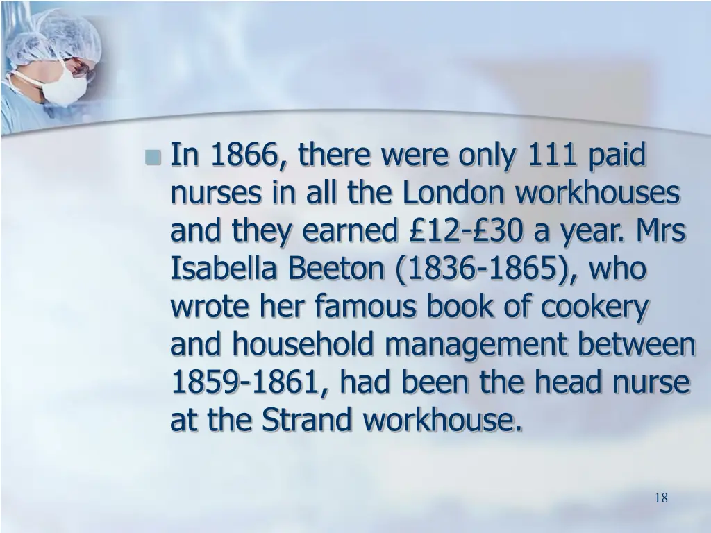 in 1866 there were only 111 paid nurses