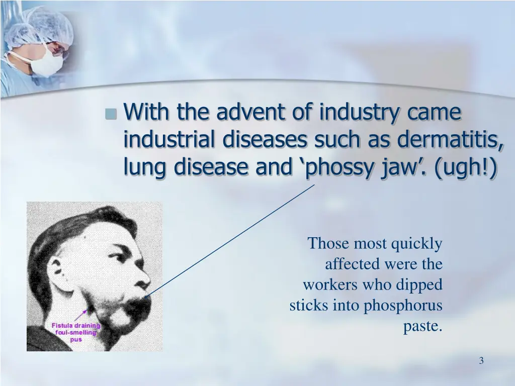 with the advent of industry came industrial