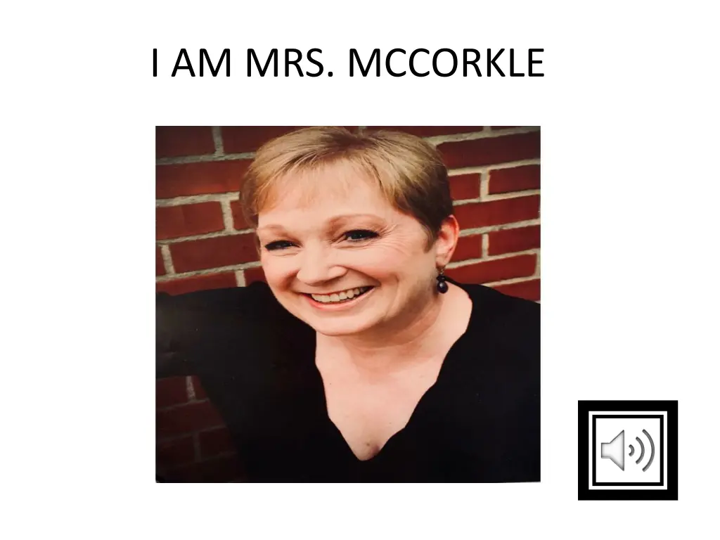 i am mrs mccorkle