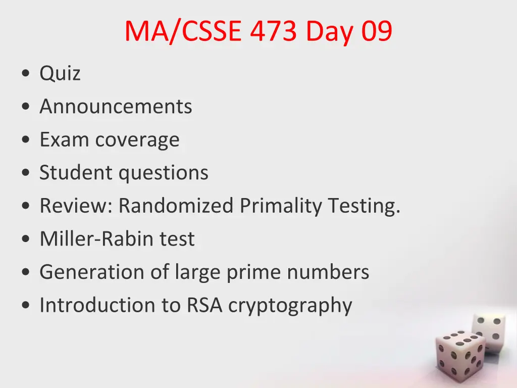 ma csse 473 day 09