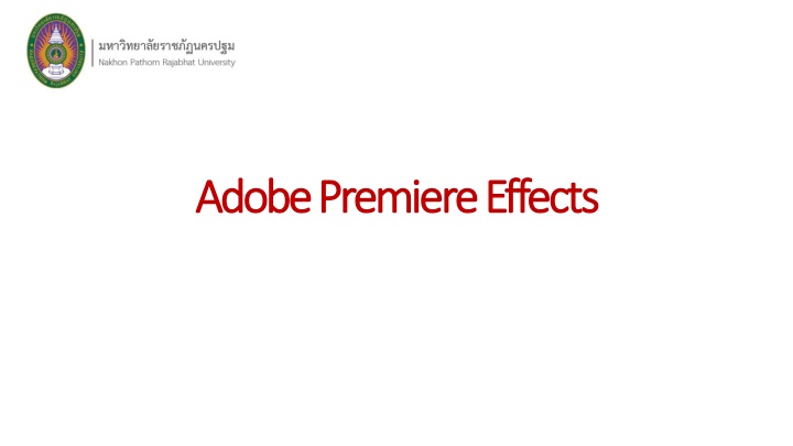 adobe adobe premiere premiere effects