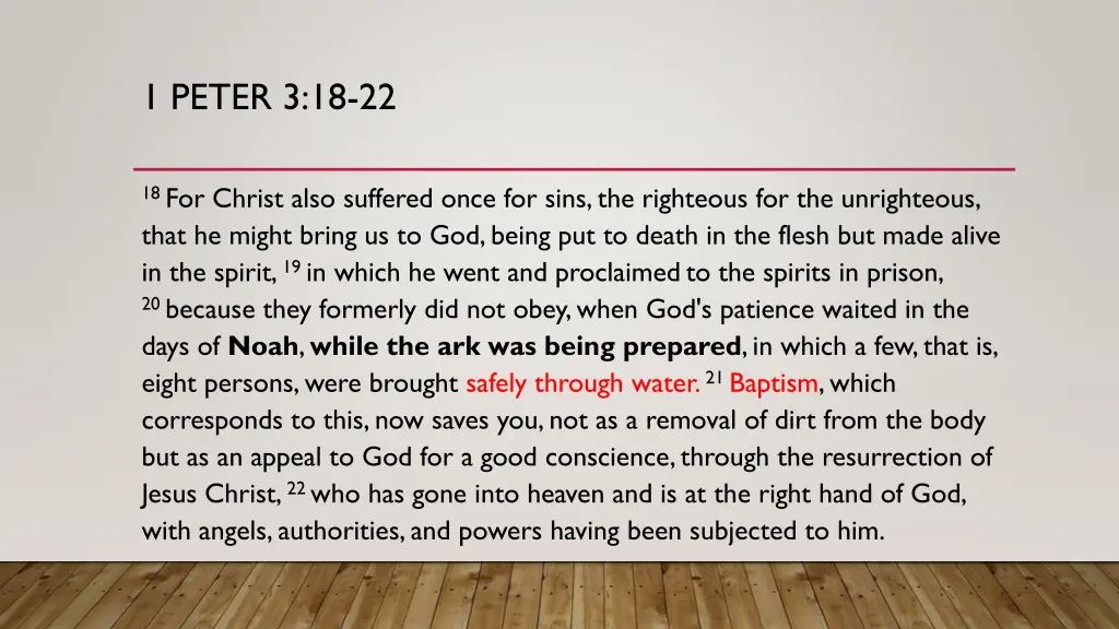 1 peter 3 18 22
