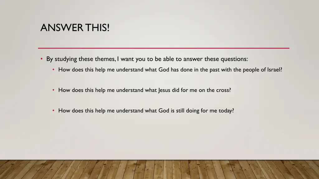 answer this