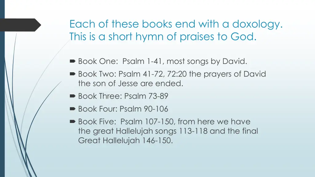 each of these books end with a doxology this
