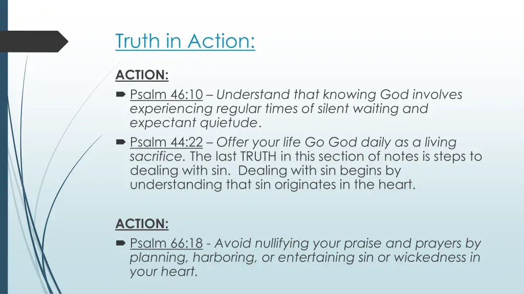 truth in action 1