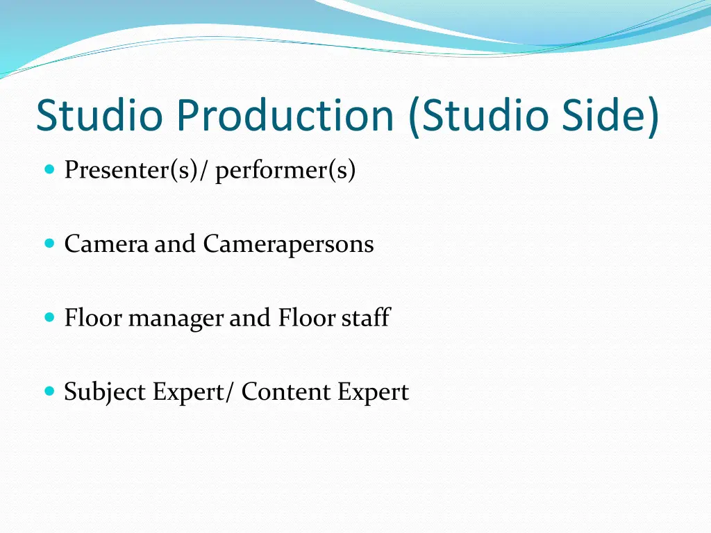 studio production studio side