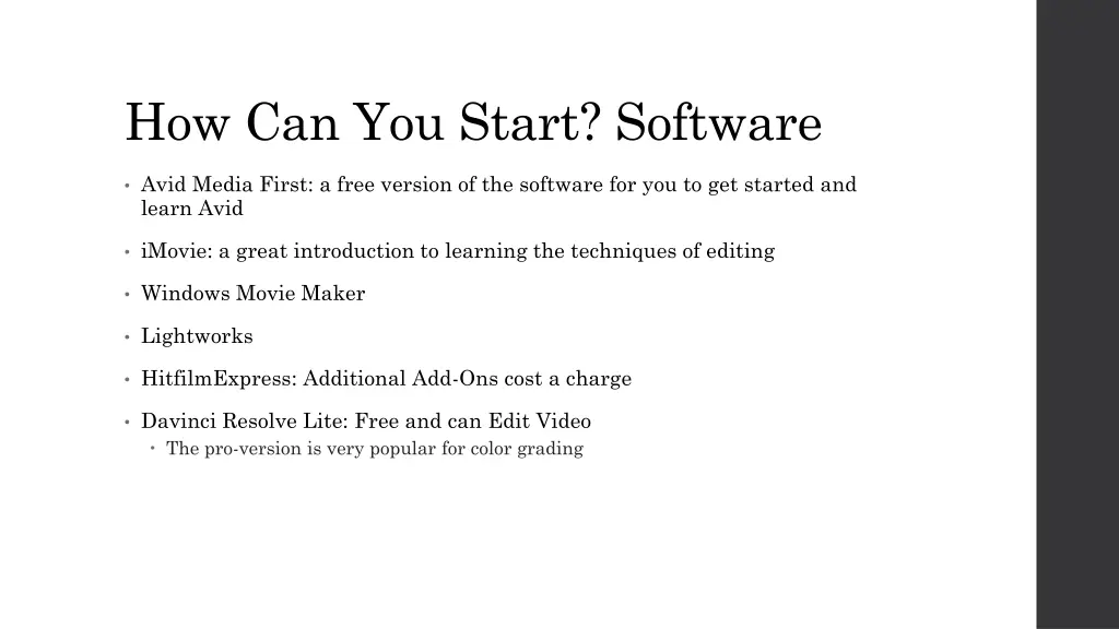 how can you start software