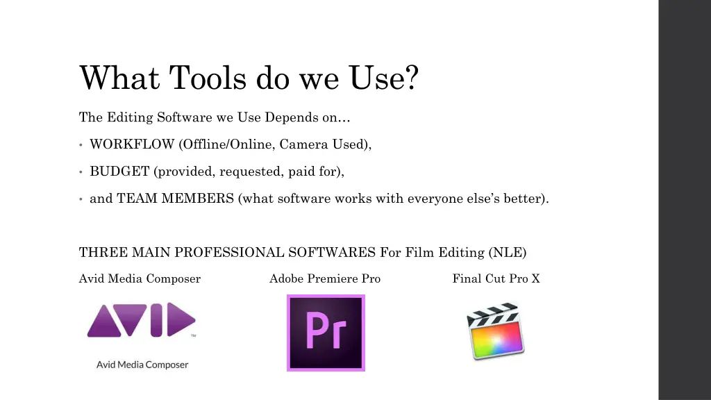 what tools do we use