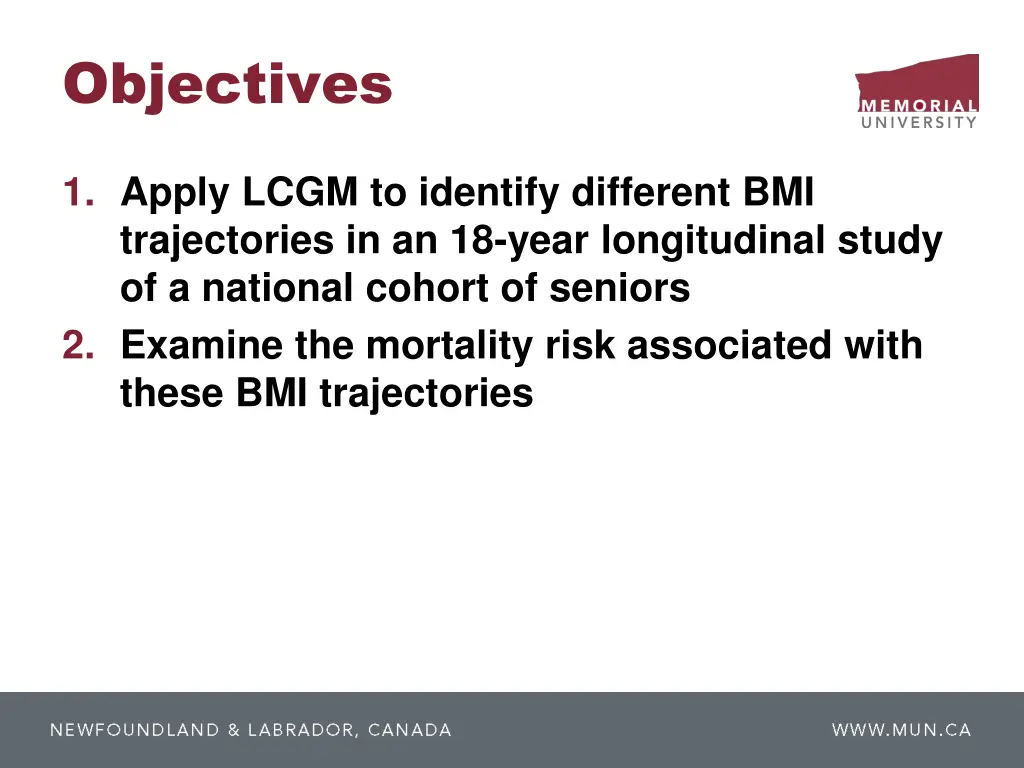 objectives