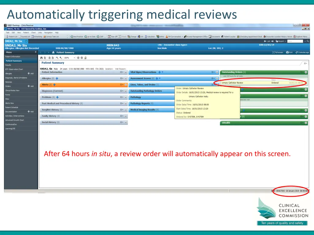 automatically triggering medical reviews 2